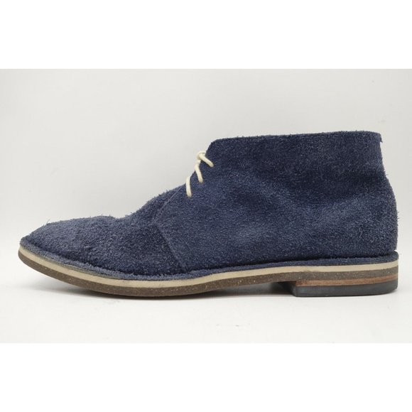 Cole Haan Navy Blue Distressed Suede Lace Up Chukka Ankle Boots Men\'s 9 M main image 7